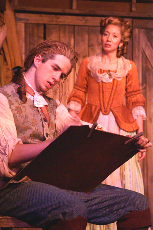 Matthew Leddy, Tara Vodihn; 
Photo from the New Theatre premiere