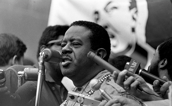 Reverend Ralph David Abernathy speaking in Central Park, NY, 1968