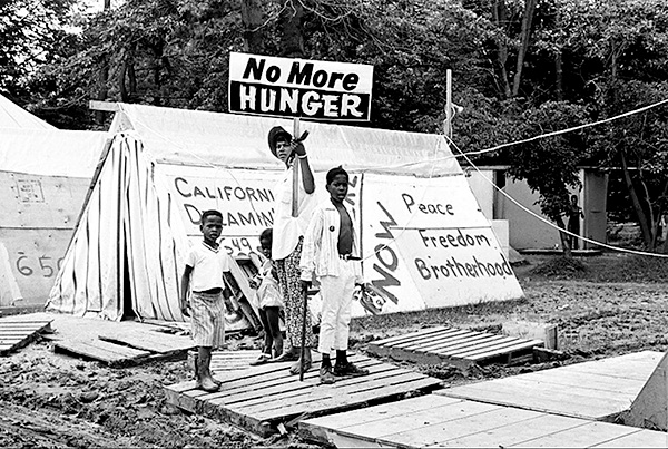 Resurrection City at the Poor People's Campaign, 1968