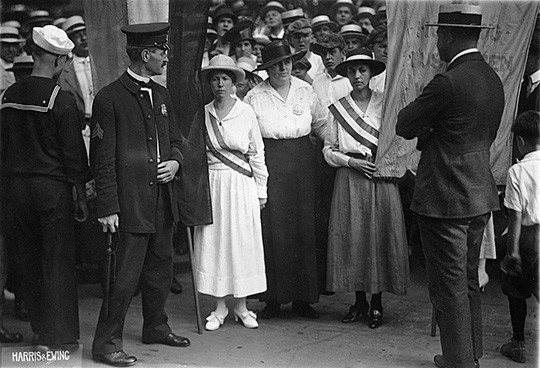 Arrest of Catherine Flanagan and Madeleine Watson at the White House East Gate