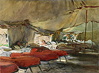 The Interior of a Hospital Tent