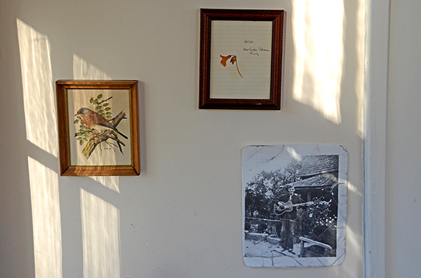 Triptych of images from Claudia Emerson’s Study